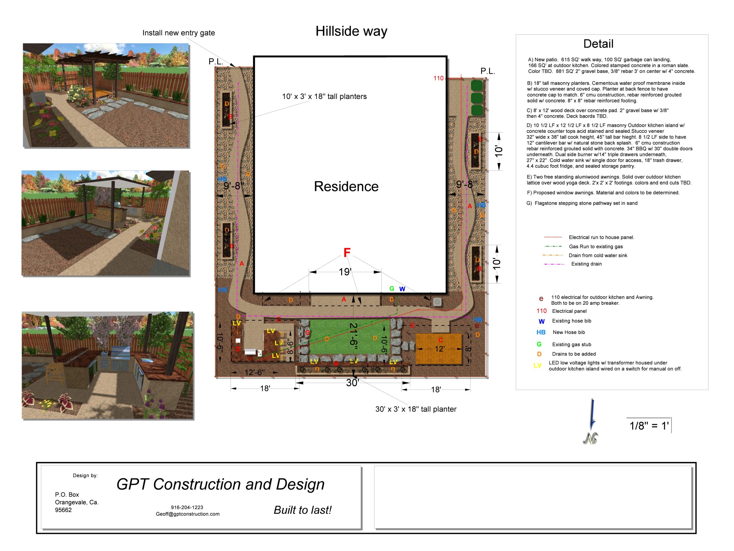 Design 3D Rendering GPT Construction Outdoor Living Space