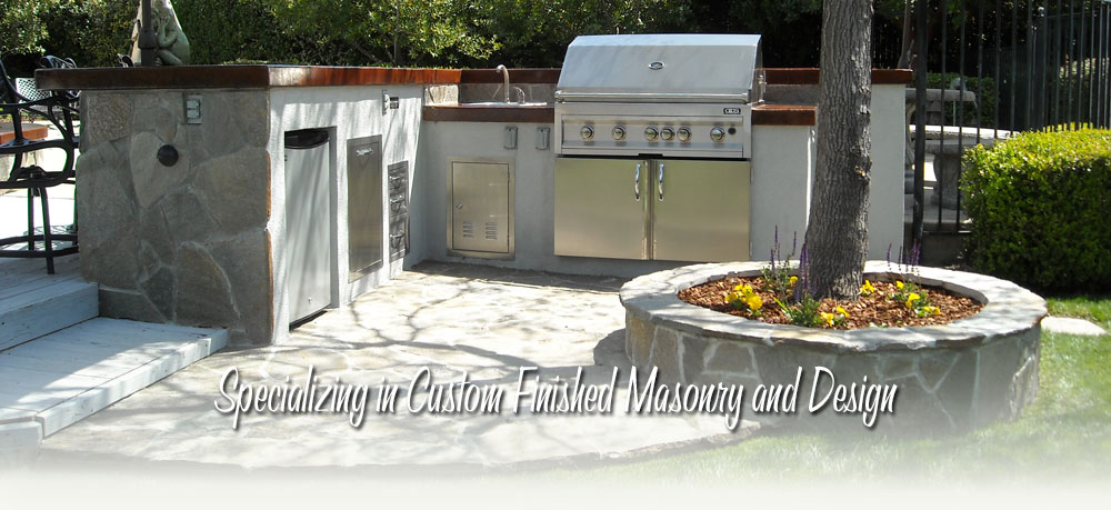 L Shaped Outdoor Kitchen