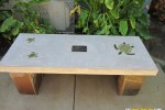 masonry bench with flagstone and concrete seat top memorial by GPT Construction Outdoor Kitchen Builder (1)
