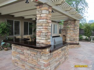 Placerville outdoor fireplace masonry