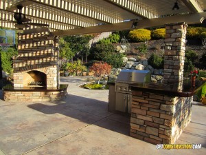 Placerville outdoor kitchen masonry