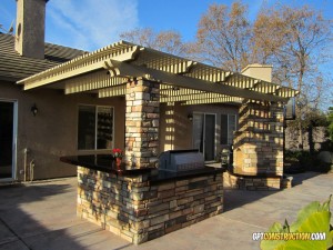 Placerville outdoor kitchen masonry