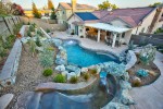 Natural Stone Swimming Pool Sacramento Outdoor Kitchen in Sacramento by GPT Construction Masonry & Design